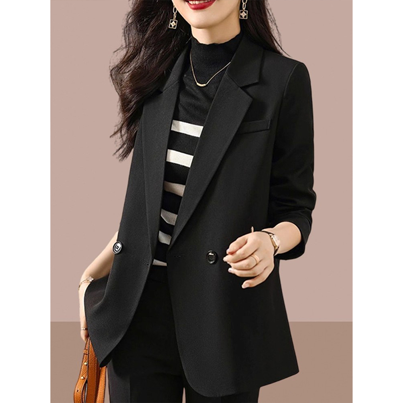 拉夏贝尔西装外套女春秋装2025爆款休闲气质小个子高级感西服上衣