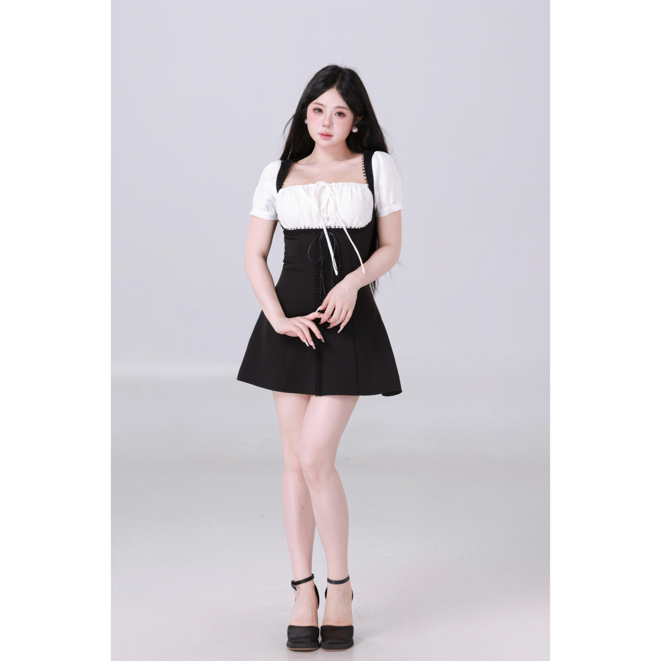 MengFairy 【美蕾千金】甜美气质设计感连衣裙套&装4780M欧若风