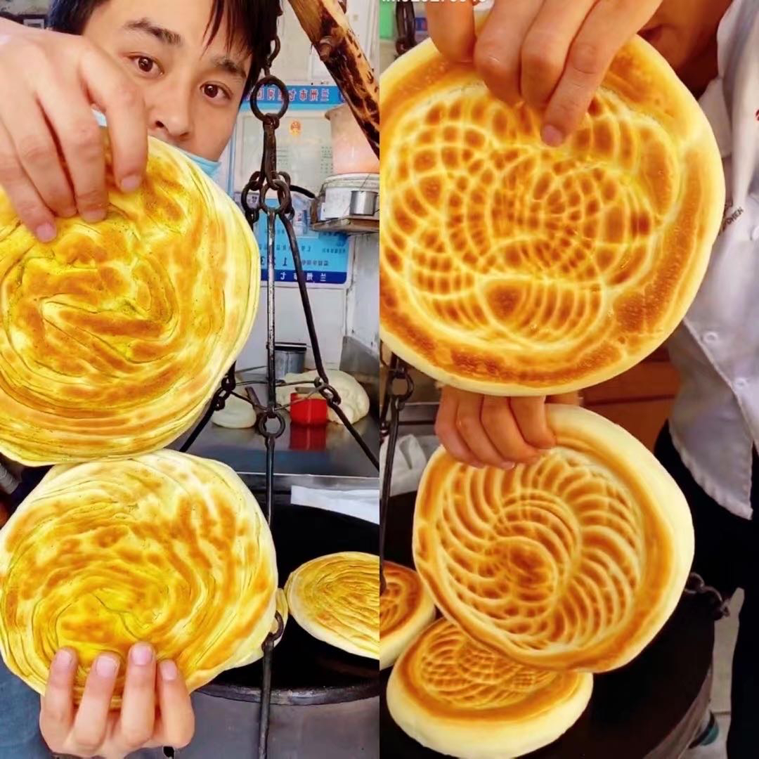 马永飞干面锅盔香豆锅盔面食甘肃锅盔馍