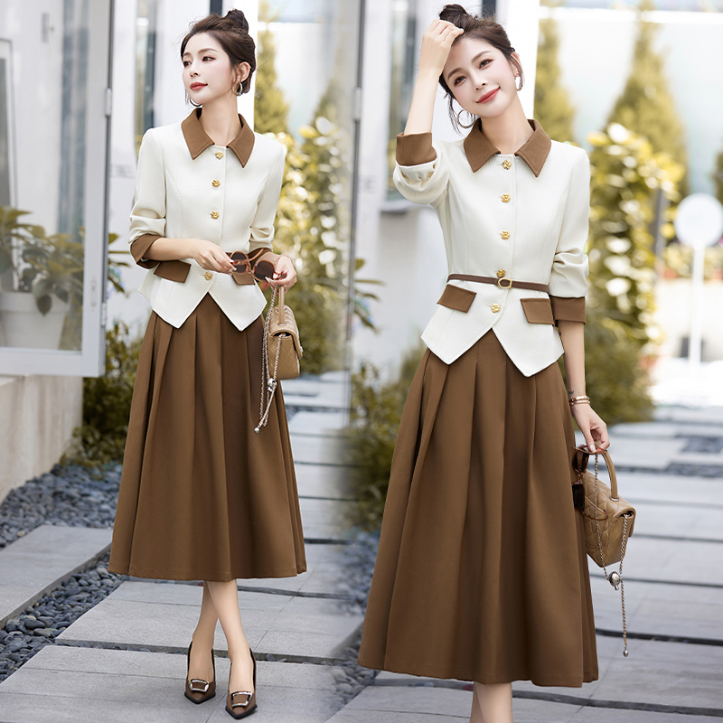小香风套装裙秋装女2025年春秋新款职业高级感时尚气质名媛两件套