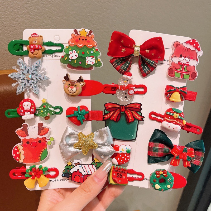 通用儿童圣诞节头饰女童甜美节日装饰表演发夹礼物鹿角发卡小女孩