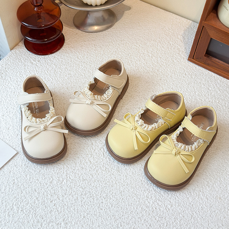 女童小皮鞋2025秋季新款小女孩甜美公主鞋软底舒服宝宝玛丽珍单鞋