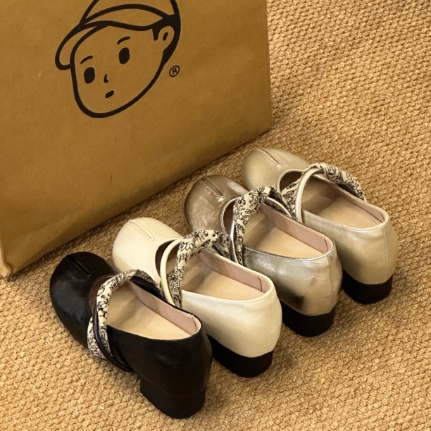 晚睡兰·内增高7cm小香风法式芭蕾单鞋丽珍女鞋百搭浅口时尚单鞋女