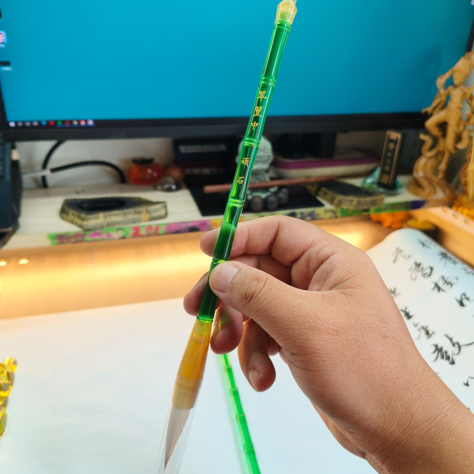 【翠篁】专业级书法毛笔狼羊兼毫加健适用多种字体篆隶楷行草书写