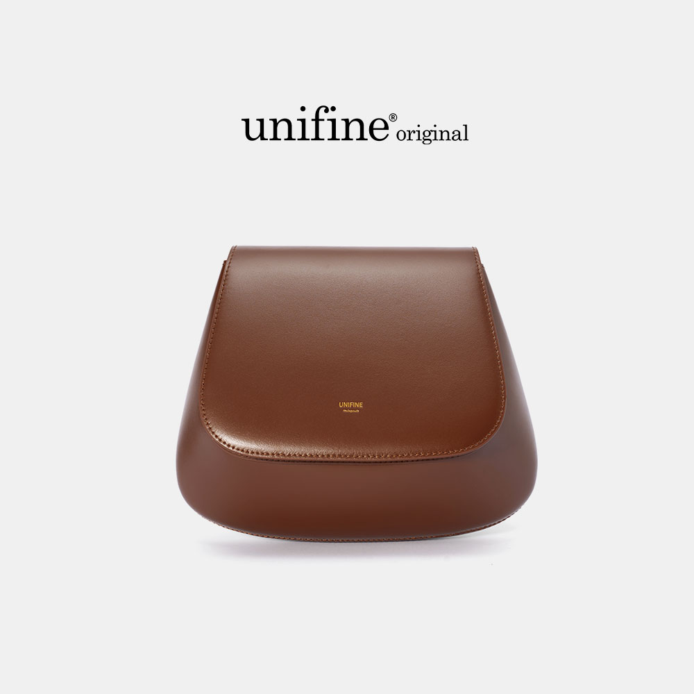 unifine真皮牛皮板栗小包包女休闲百搭原创设计