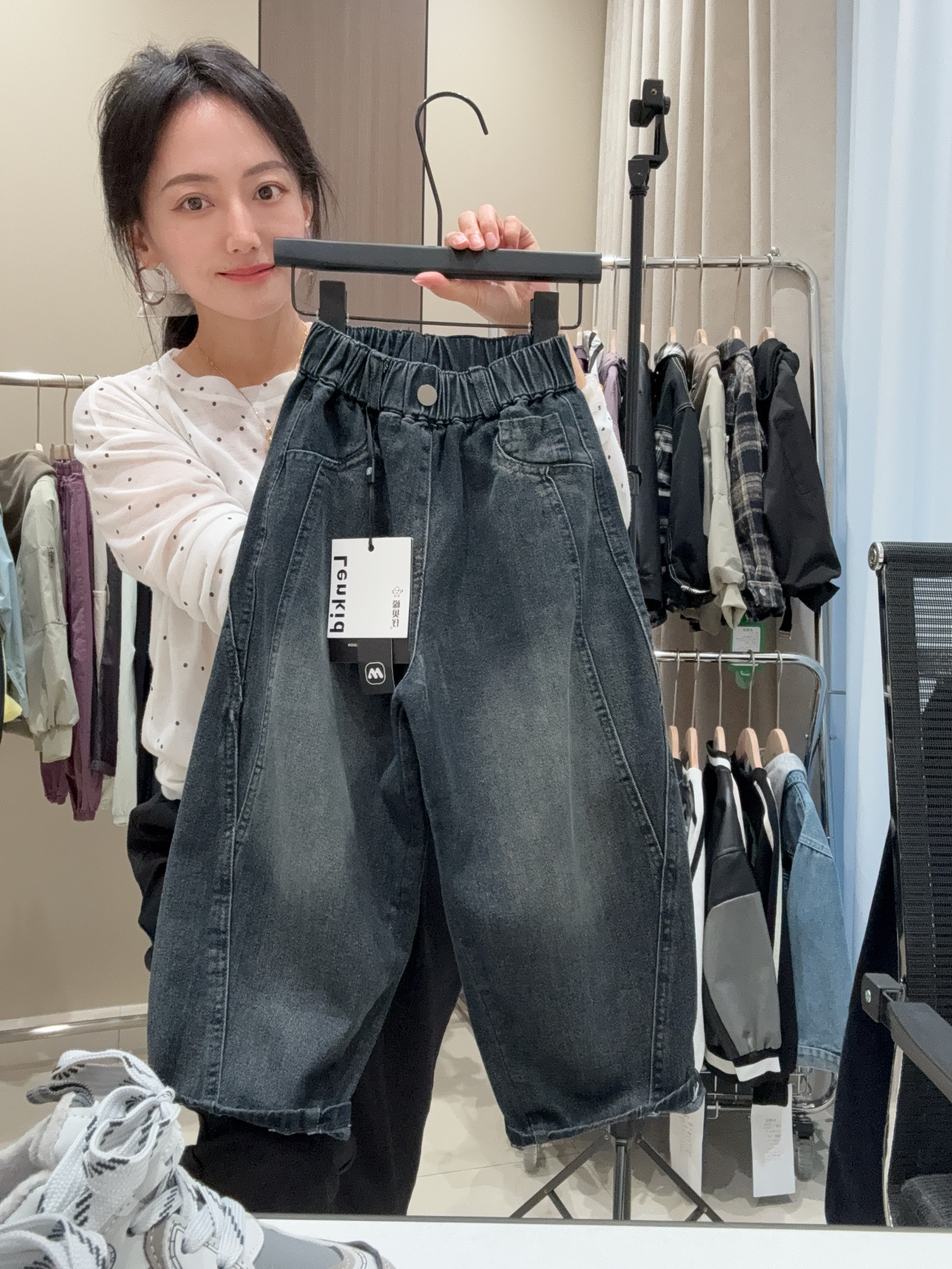 【水洗软牛仔】上新痞帅秋款中大童软牛仔裤男童LenKid- 8808