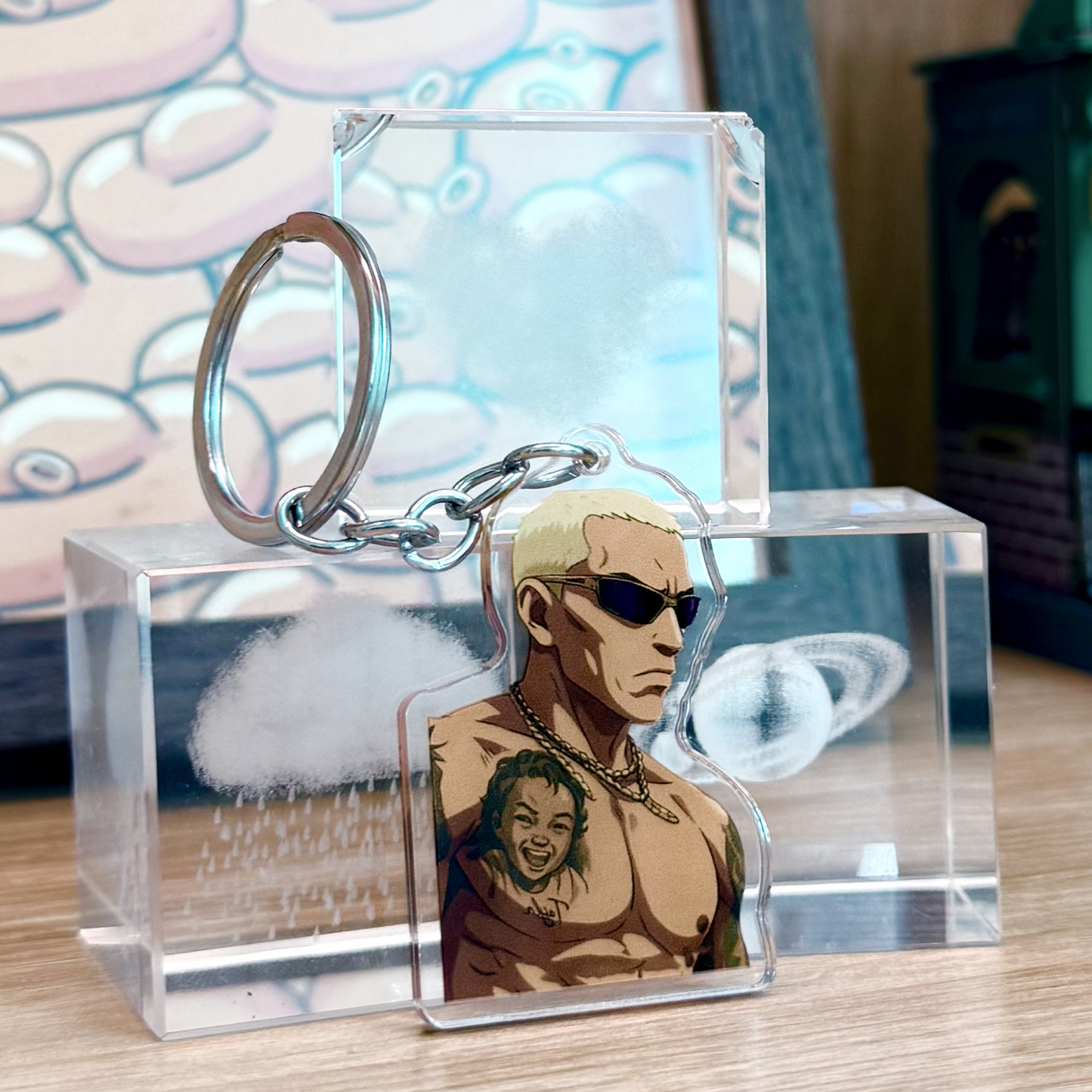 UFC周边奥利维拉亚克力钥匙扣