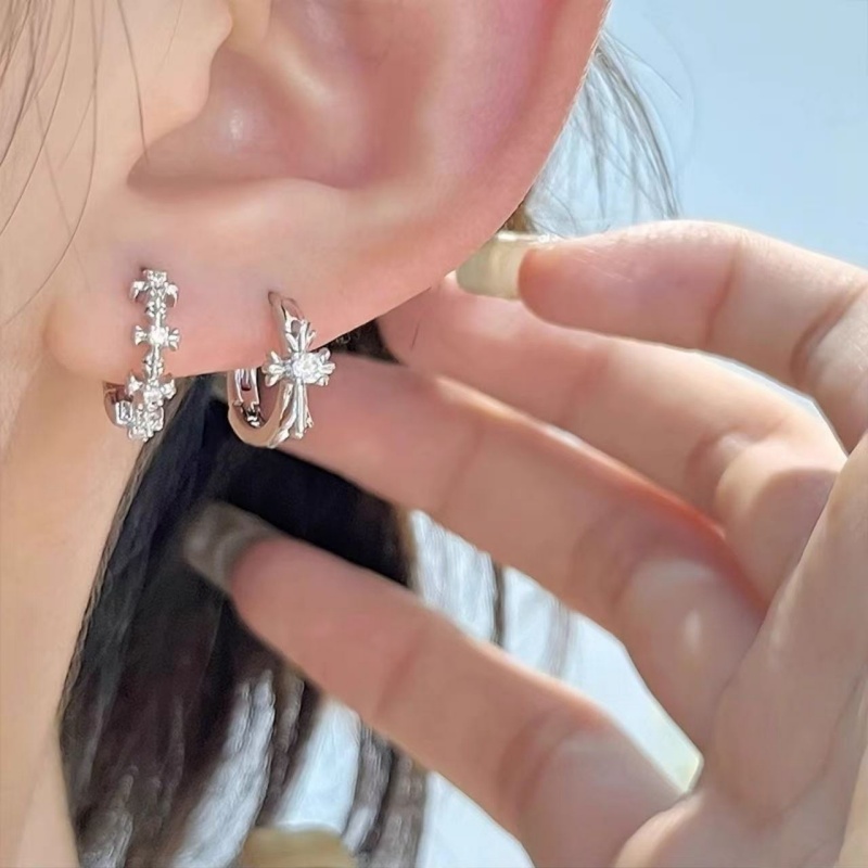 铜合金耳饰 韩国博主fever同款气质轻奢耳扣时尚高级感耳环耳圈