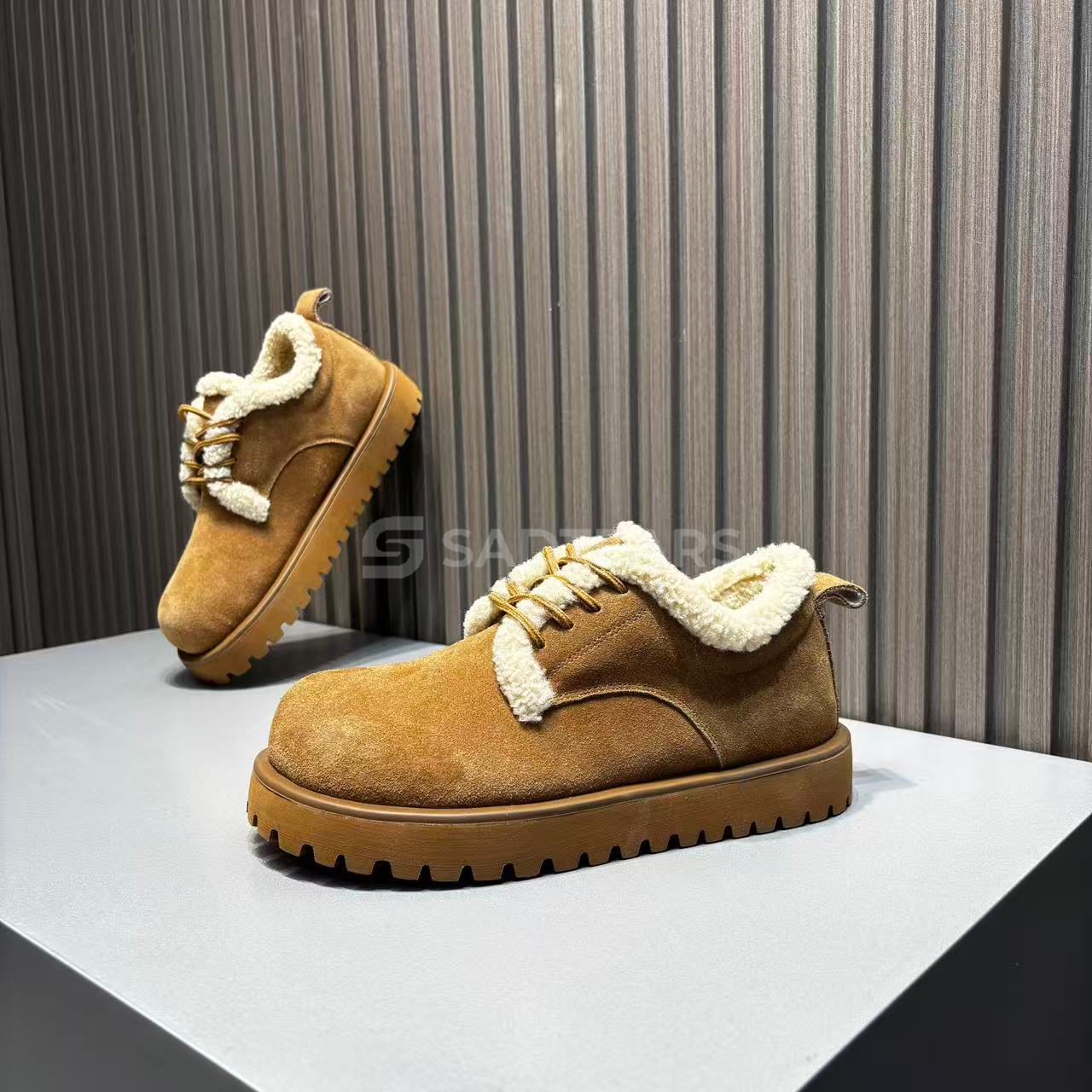 男士英伦风德比鞋高端轻奢头层牛皮复古时尚百搭加绒软底休闲鞋男