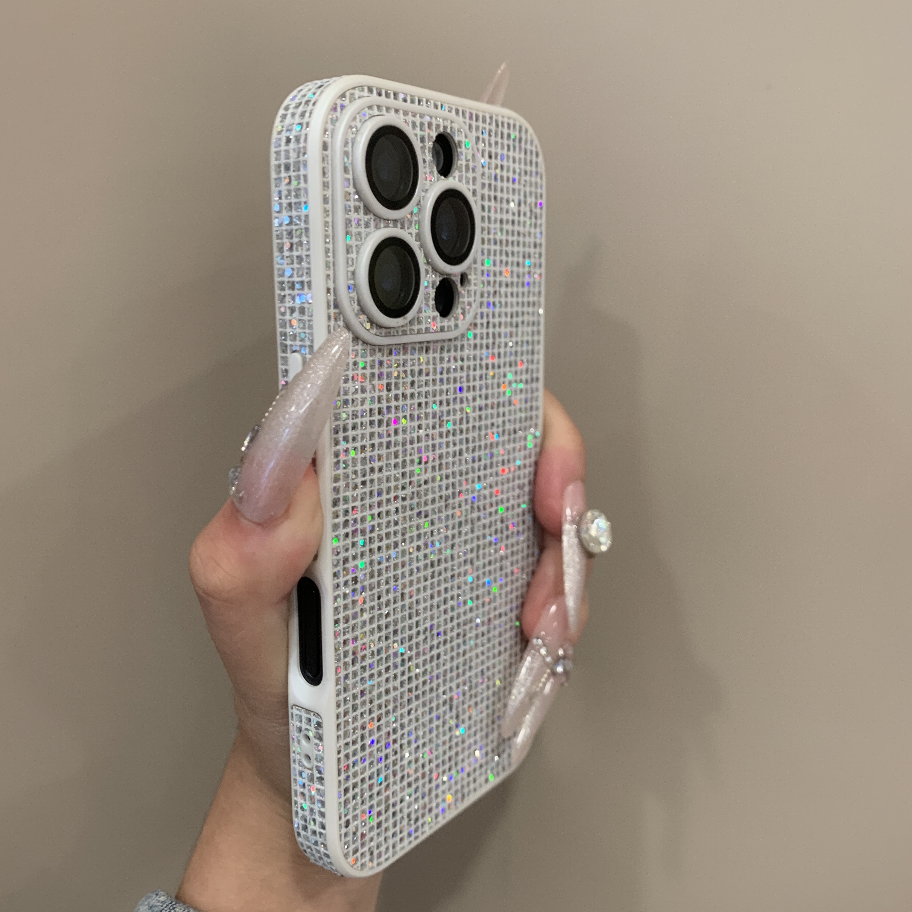 个性奢华全包闪钻适用苹果16pro手机壳iPhone15镜头膜14/13/12