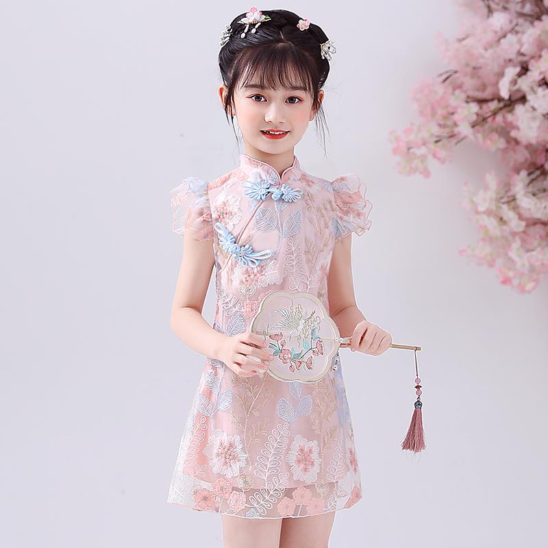 新品巴拉巴拉女童连衣裙2025新款夏装儿童旗袍夏季裙子洋气女孩公