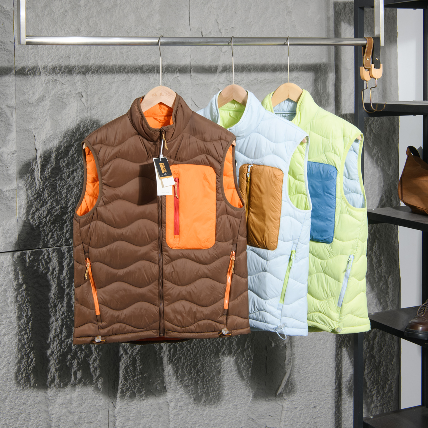 惊艳牛货 山系户外秋冬男女情侣撞色百搭保暖立领棉马甲外套外套