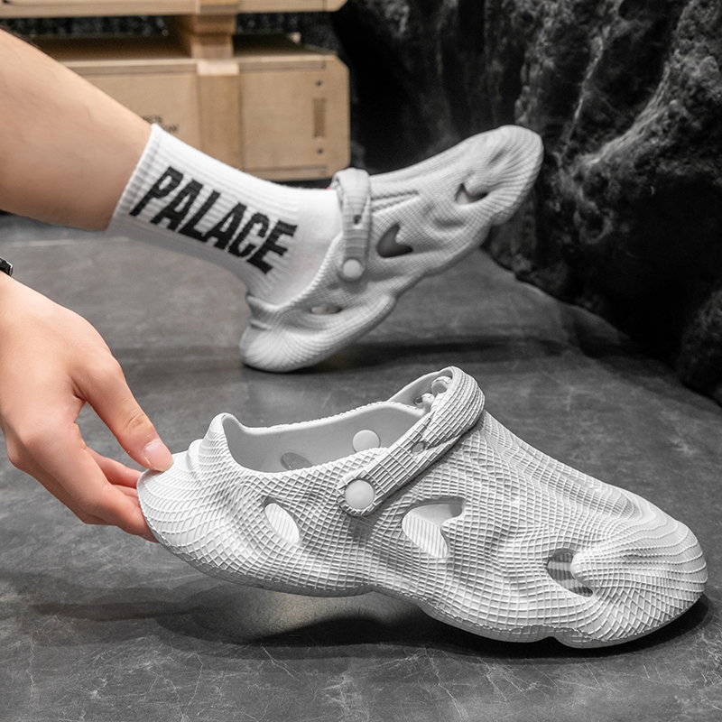 椰子男拖鞋耐穿潮流包头鞋凉鞋透气轻便户外男士休闲软底【热卖】