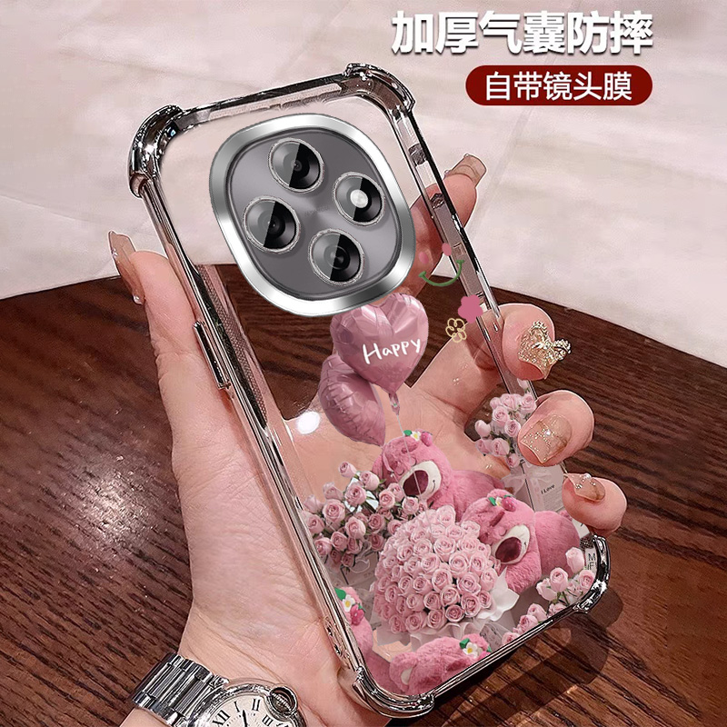 ins风适用oppoa6pro手机壳四角防摔卡通可爱a6gt 小众带镜头膜A6i