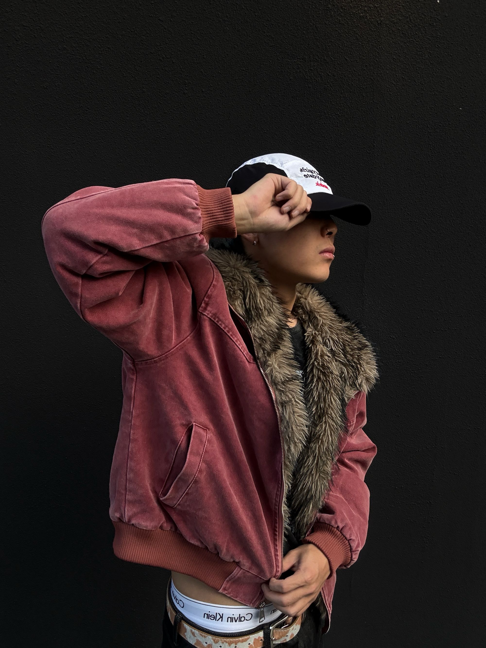 SKATEPARK“冰与火”复古水洗vintage加厚短宽冬季棉服座山雕外套