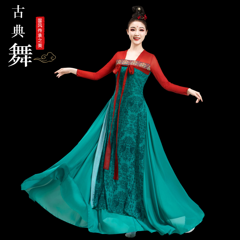 1古风汉服女汉唐齐胸裙中国风走秀日常服古典服演出服形体套装