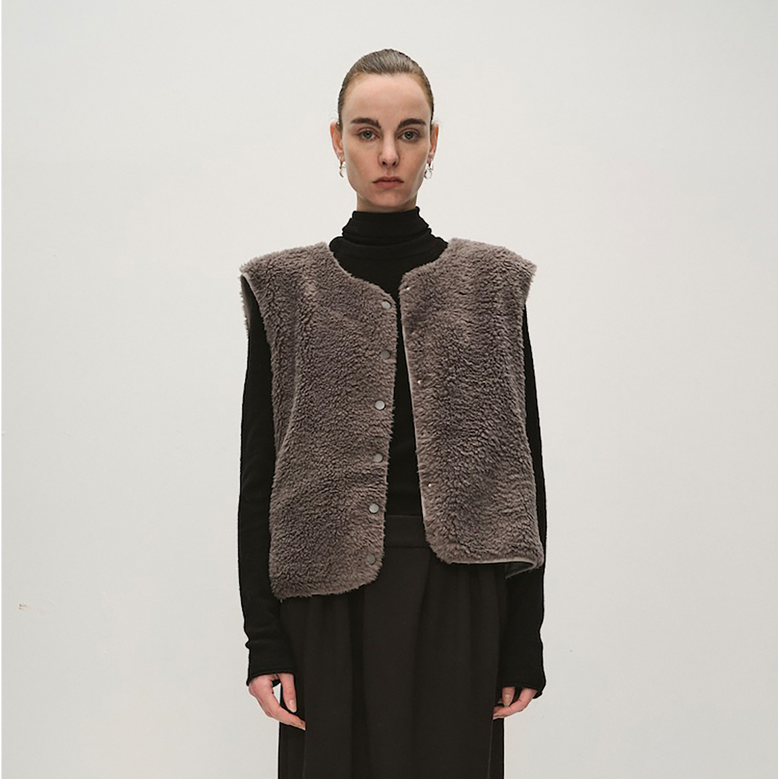 VIKTORIACHAN设计师品牌毛毛马甲气质百搭女 DSC买手店 DY5V12004