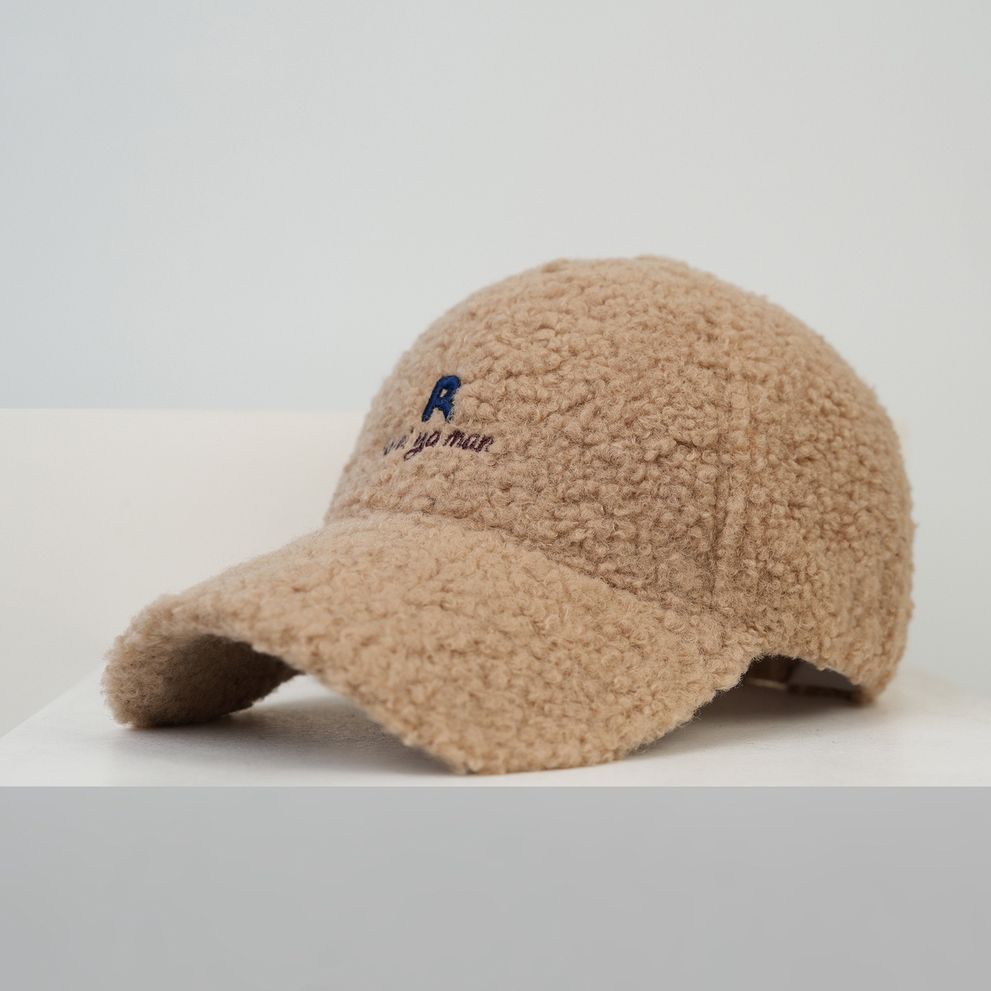 秋冬季加厚保暖棒球帽子女韩版百搭大头围羊羔绒防寒显脸小鸭舌帽