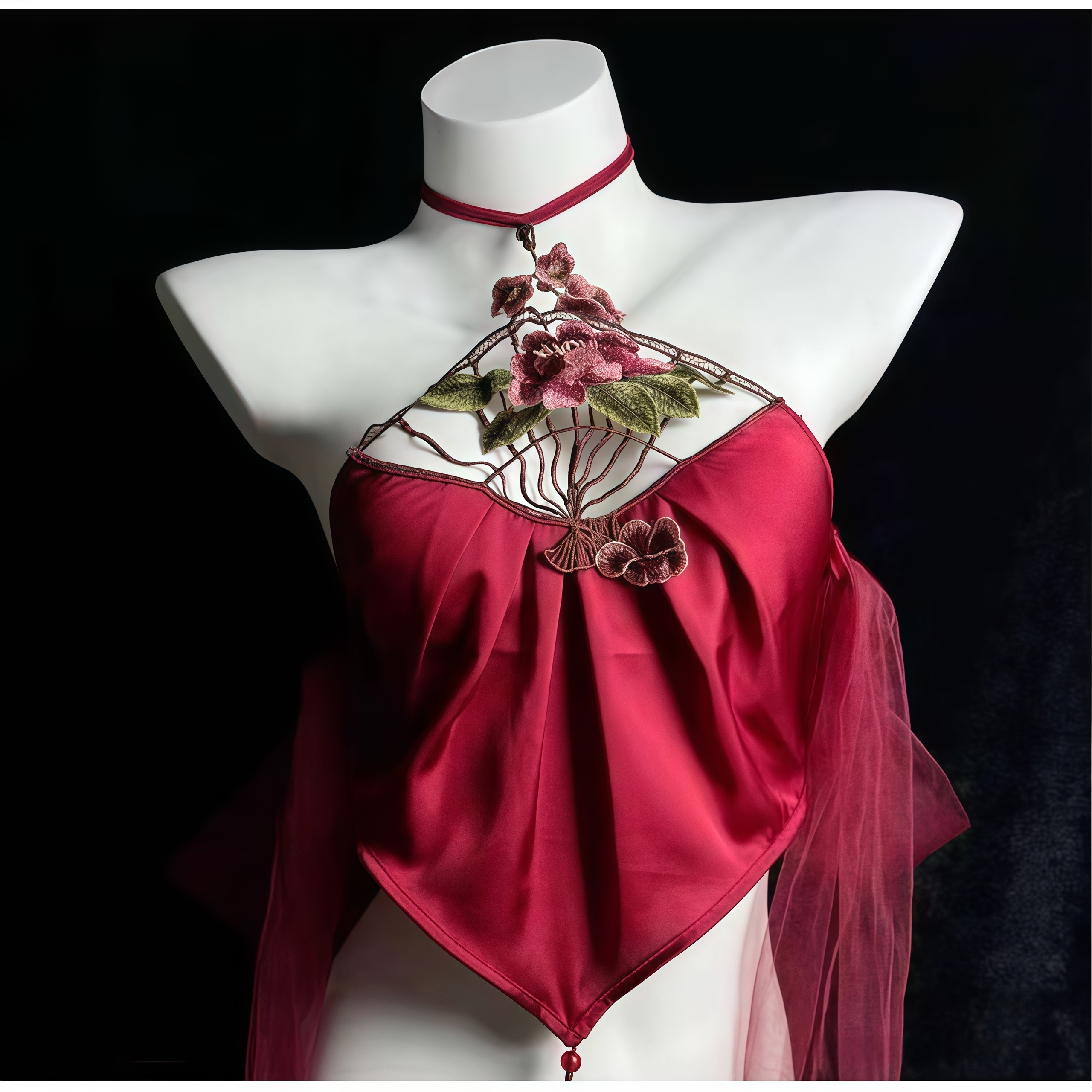 洦斯摩「丝络」商务新娘的国风古风新娘睡衣