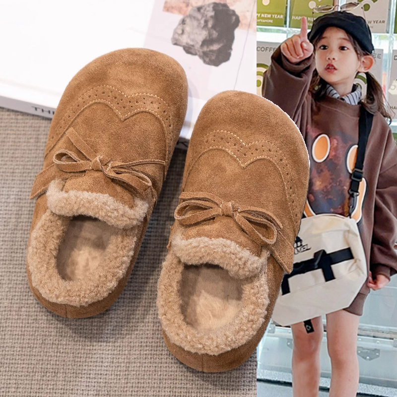 儿童棉鞋秋冬加绒鞋2025新款女童时尚冬季大童棉鞋保暖软底冬鞋潮