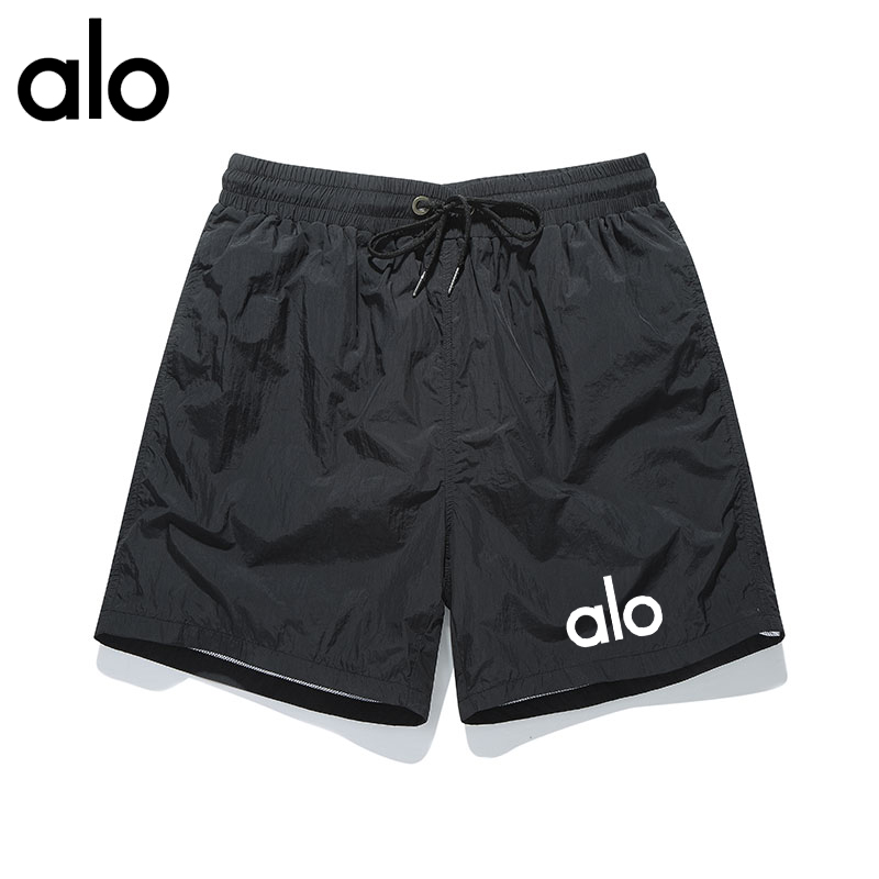 alo一折专区透气短裤冰丝凉感速干运动裤子大码短裤男女跑步裤衩