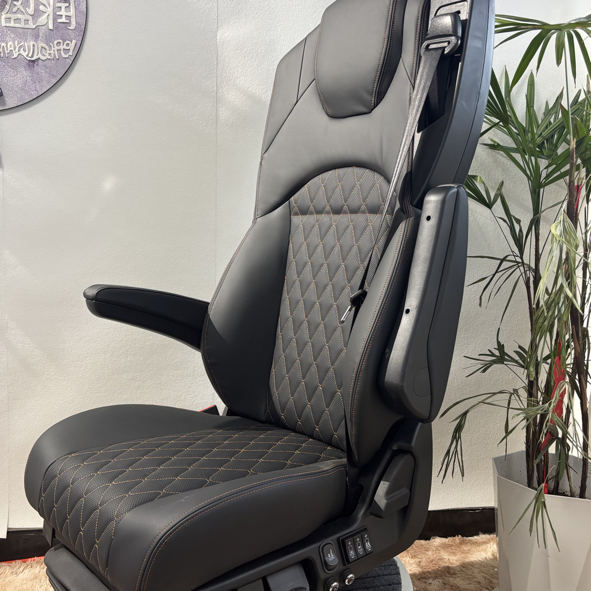 艾辰全新升级新款安全带可调节重卡航空气囊座椅