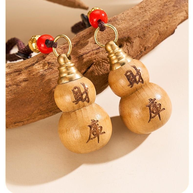 福禄.纳财进宝掌中财库乾坤聚财宝葫芦钥匙扣