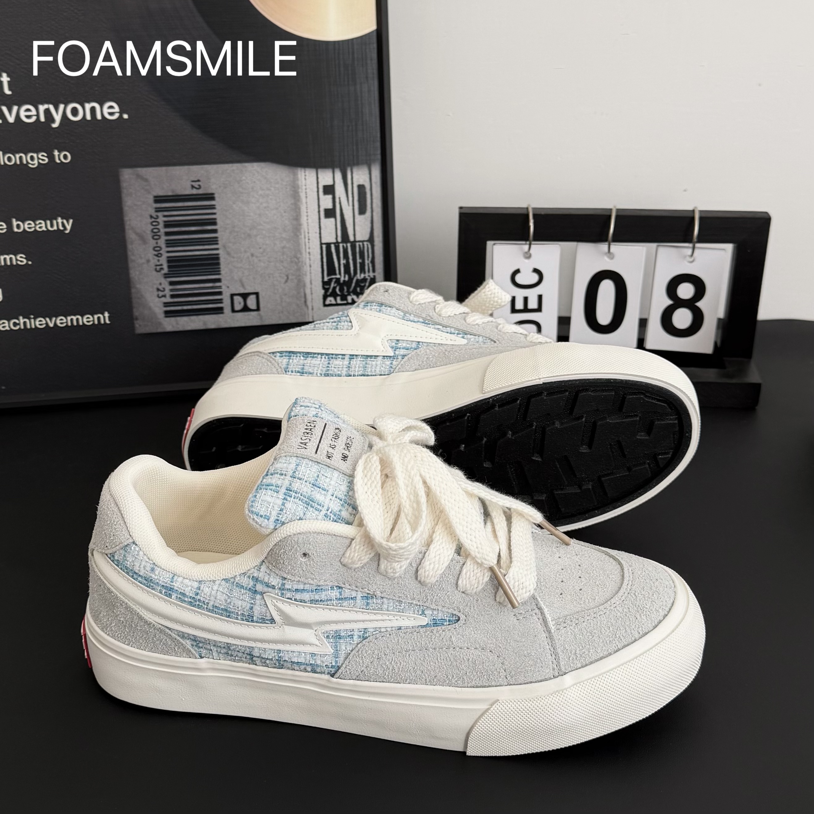 Foamsmile| 小香风痞帅街头潮搭新配色男鞋潮运动小众板鞋