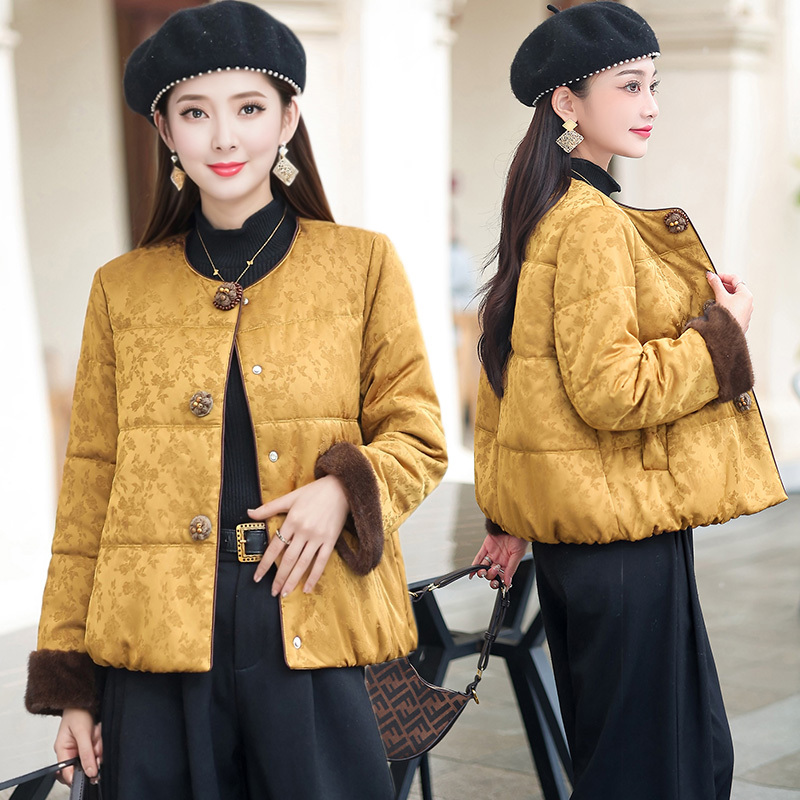 复古外套上衣加厚棉袄女款爆款冬天2025新款女士时尚洋气棉衣