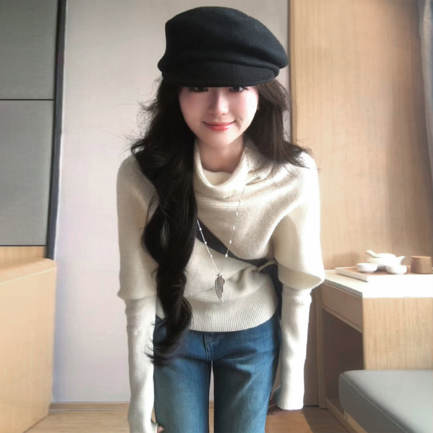 套头高领毛衣女秋冬2026新款可外穿内搭小个子上衣韩系慵懒高级感