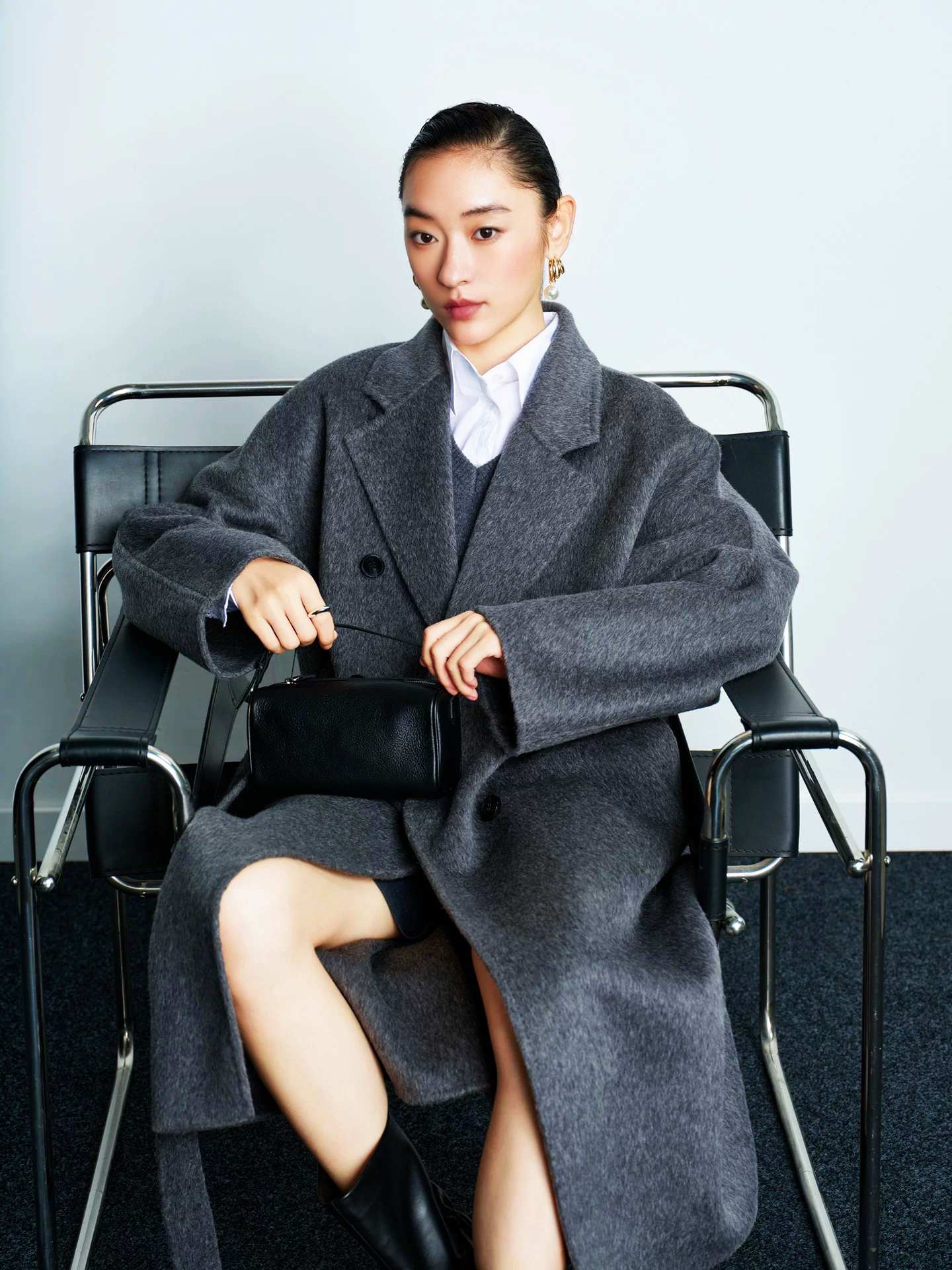 牦牛绒加厚101801经典高品质双面呢羊毛大衣外套小个子冬季新款