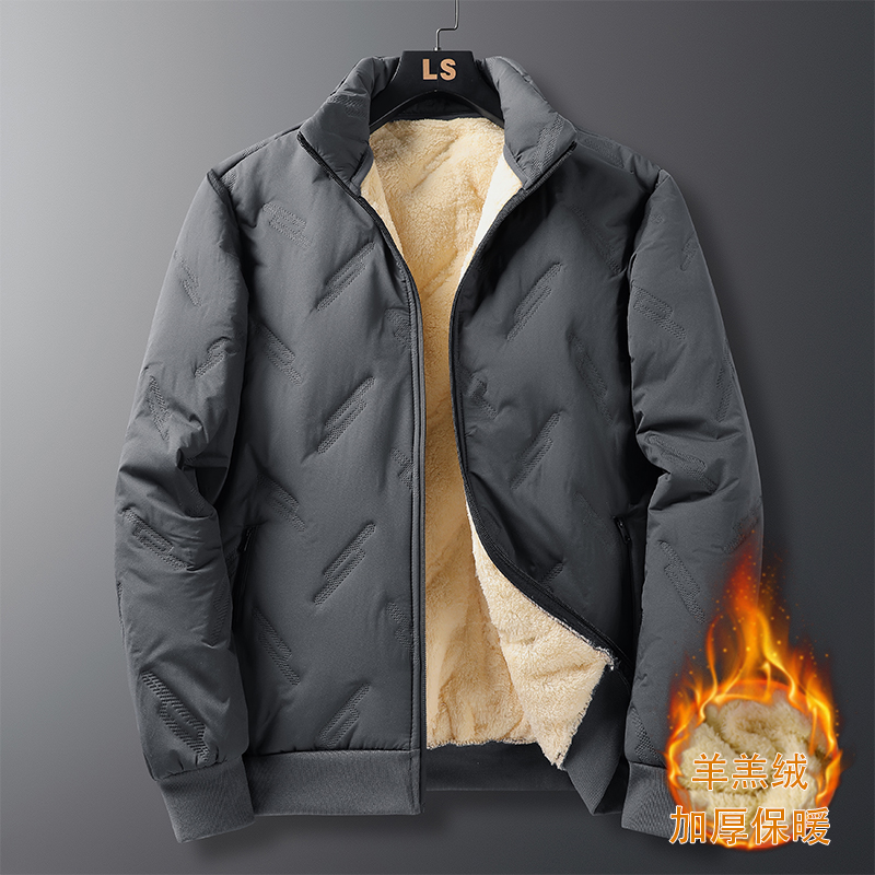 棉衣男秋冬季羊羔绒宽松大码棉服男士冬季户外休闲保暖防寒小棉袄