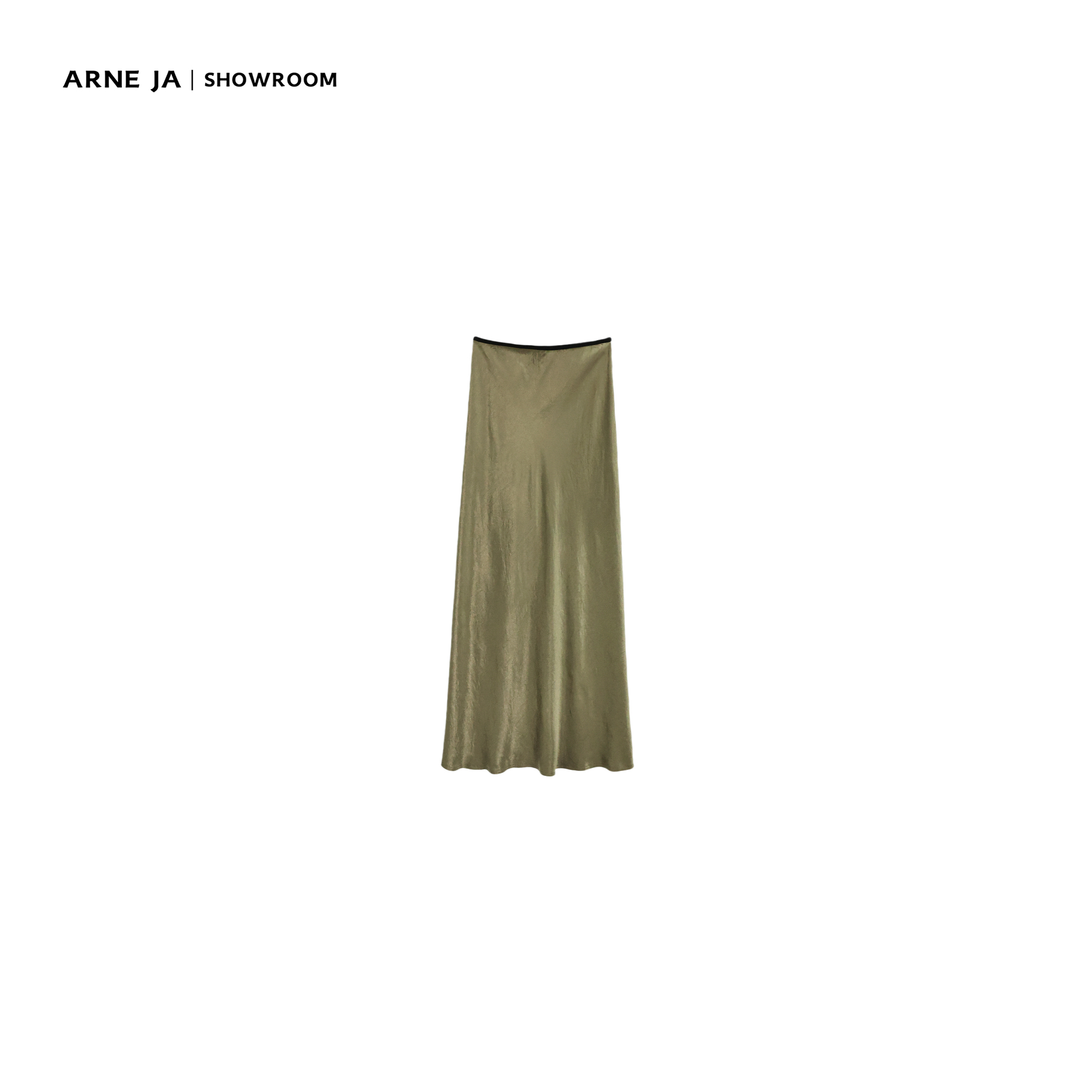 ARNE JA｜“线条美学”醋酸肌理感斜裁鱼尾半裙D3S1067Q