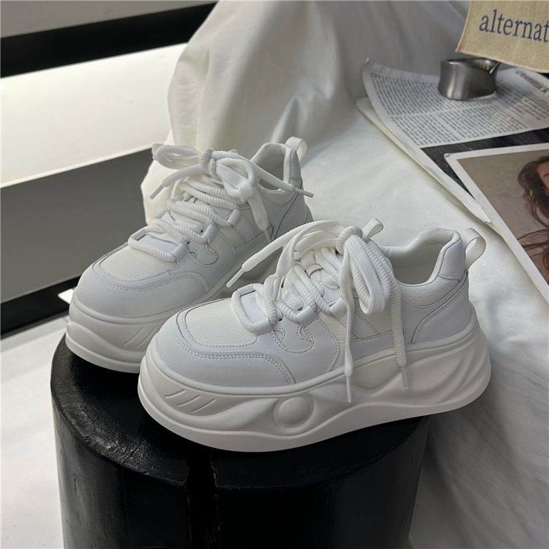 栢香妮BAHONGLY面包老爹鞋女2025秋季新款厚底增高轻便休闲运动鞋