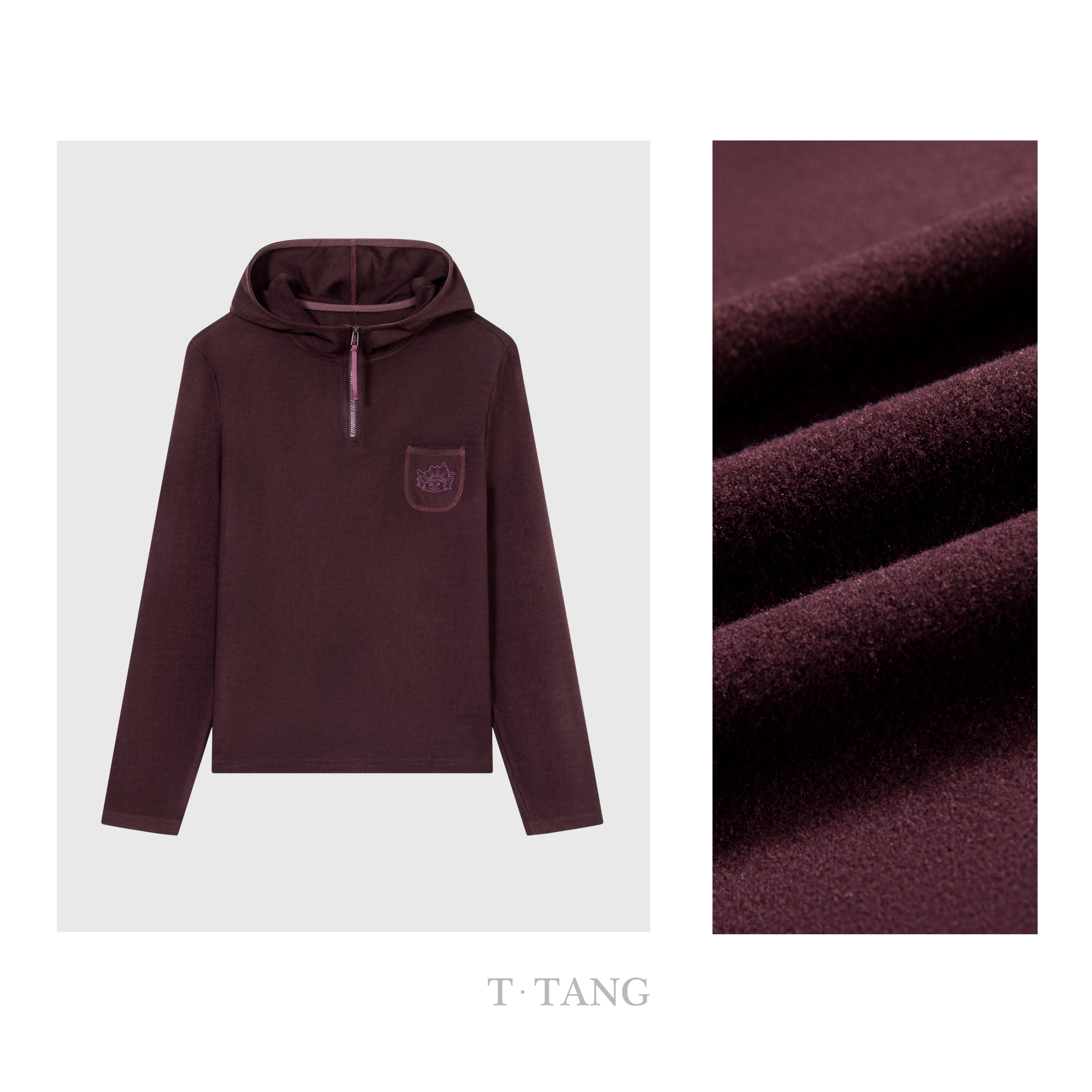 秋冬季300g双面奥绒长袖厚款加绒舒适休闲连帽女卫衣【7283】TT