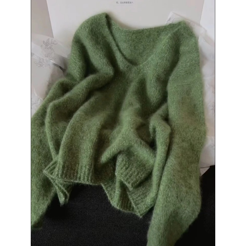 慵懒高级感宽松百搭毛衣女秋冬2025新款时髦可内搭外穿针织衫上衣