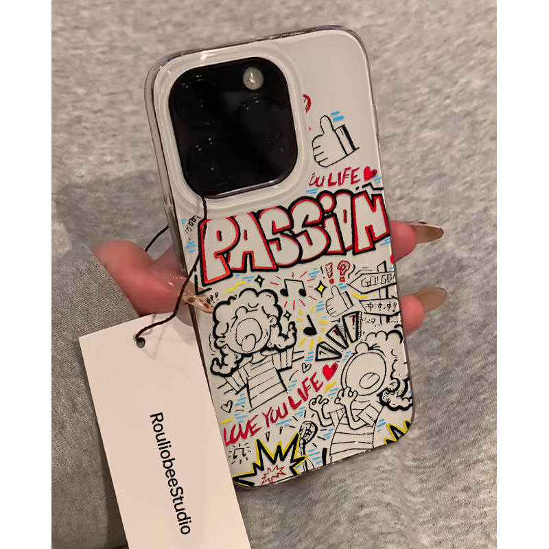 欧克里里人生需要passion适用iPhone16手机壳华为vivo小米14oppo