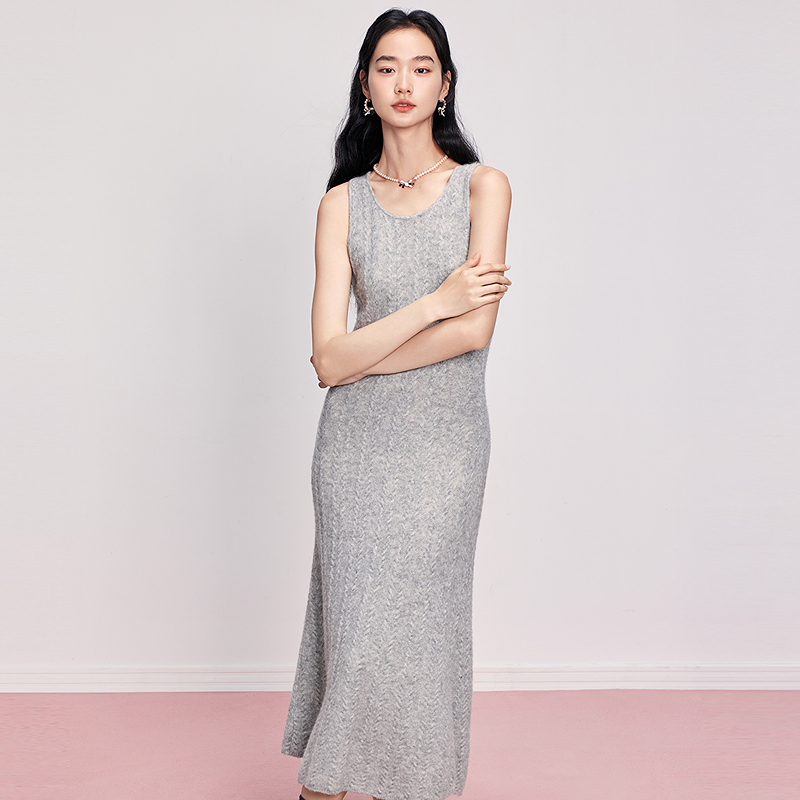 【松软针织控】羊毛针织连衣裙背心裙含羊驼毛DOUBLOVE贝爱25秋新