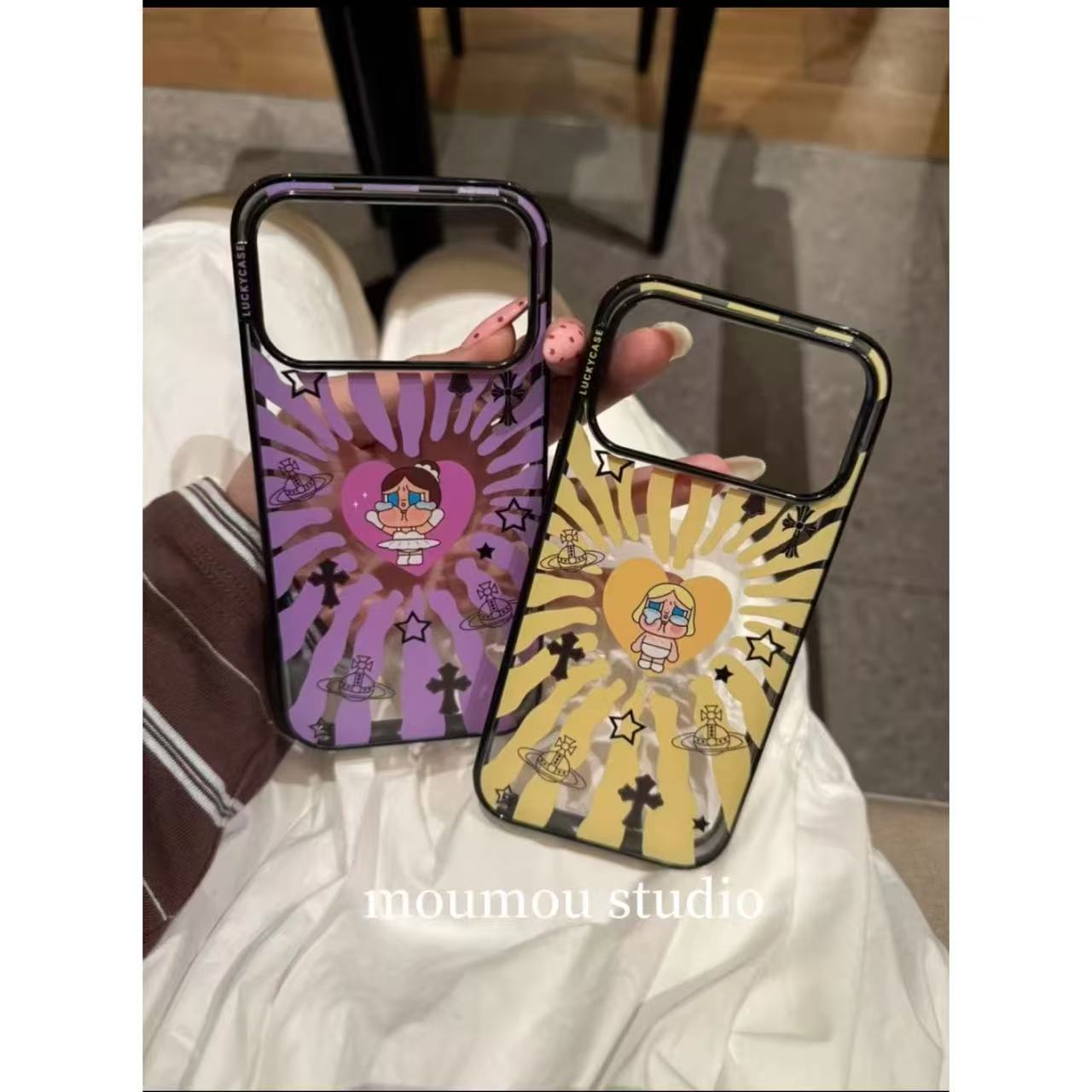 可爱卡通十字架哭娃适用于苹果17pro/16promax手机壳15保护套1413