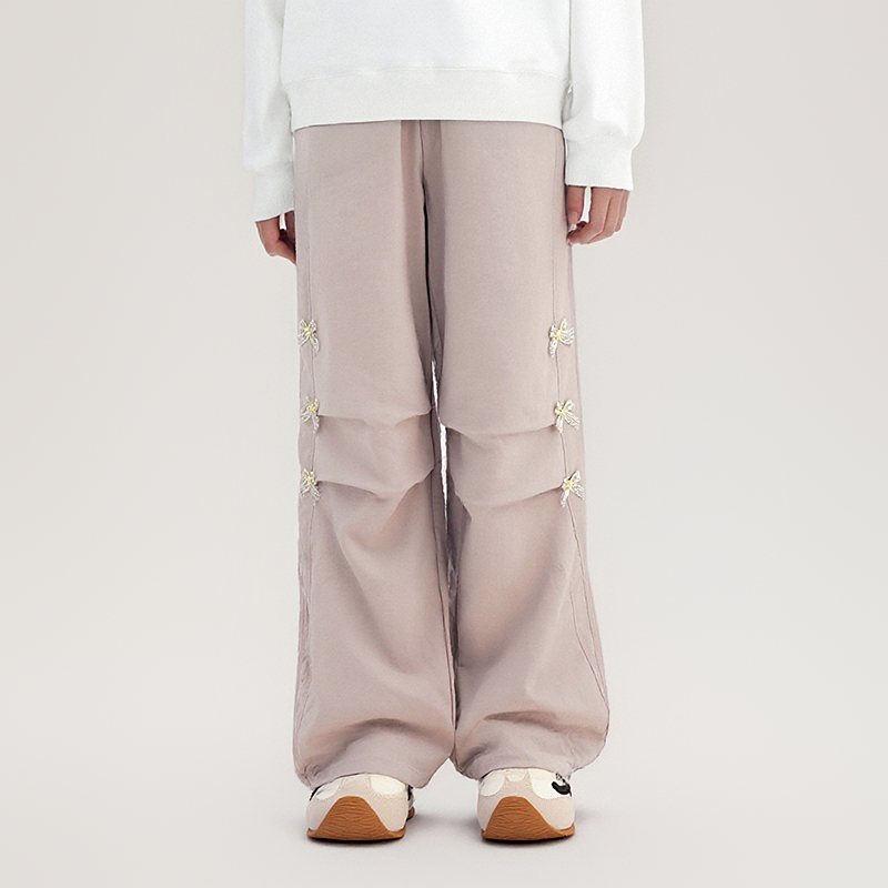 笛莎童装女童裤子儿童春秋新款中大童休闲裤工装裤宽松-7M253A415