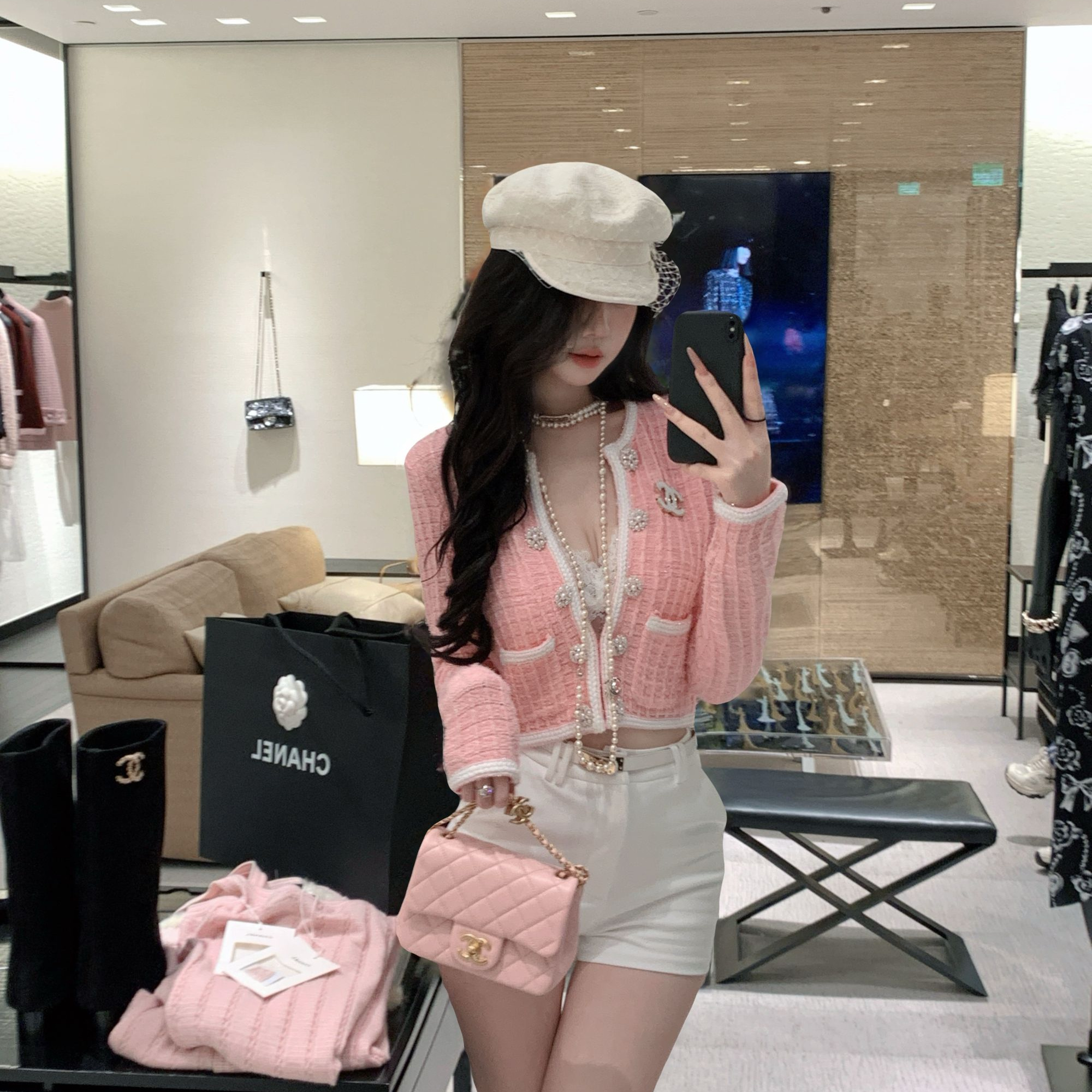 【雅乔定制】高腰显瘦显高百搭时髦短裤配腰带DYLL-25066359