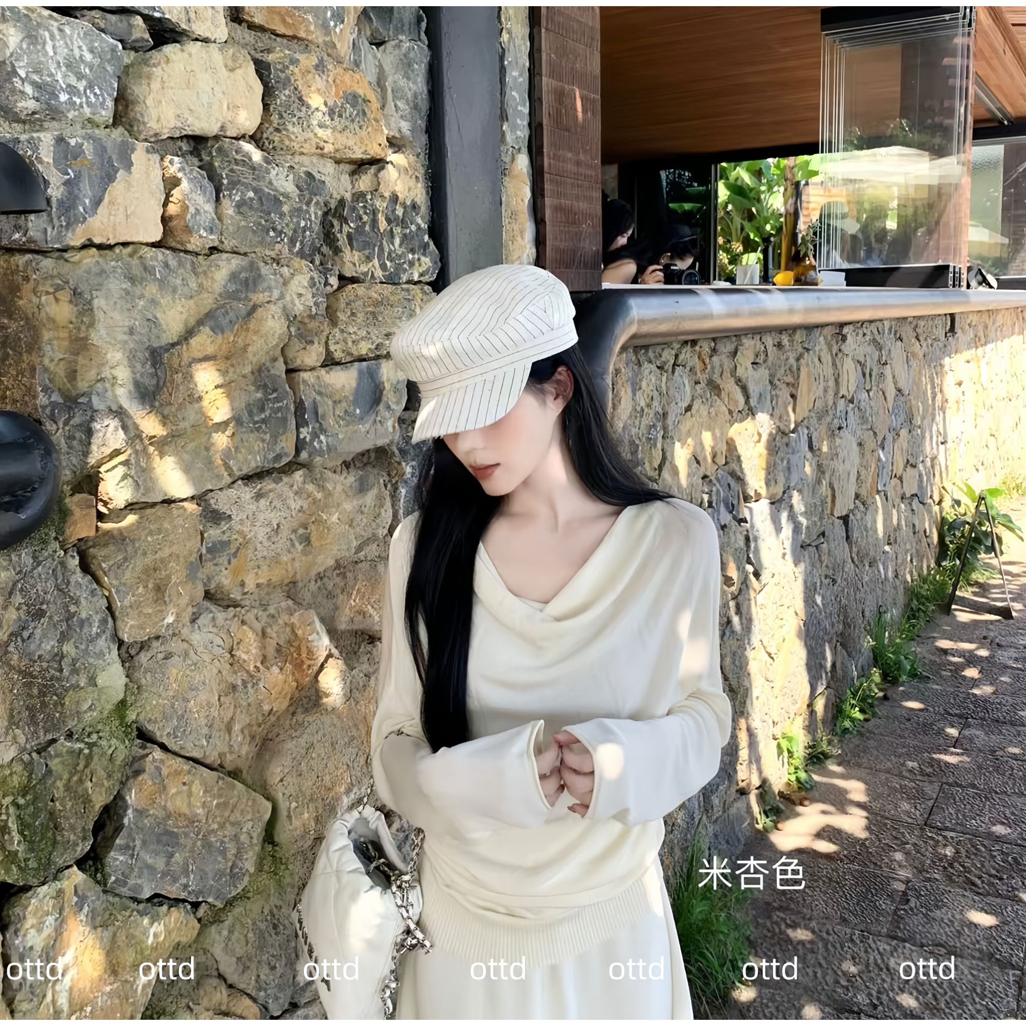 秋装女款爆款2025新款气质荡领斜肩一字肩显瘦上衣高腰百搭半身裙