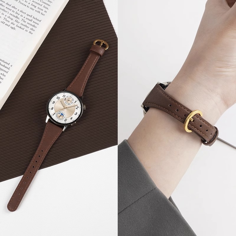 适用华为GT5/5pro手表新款GT6真皮watch5表带gt4女士小蛮腰皮质