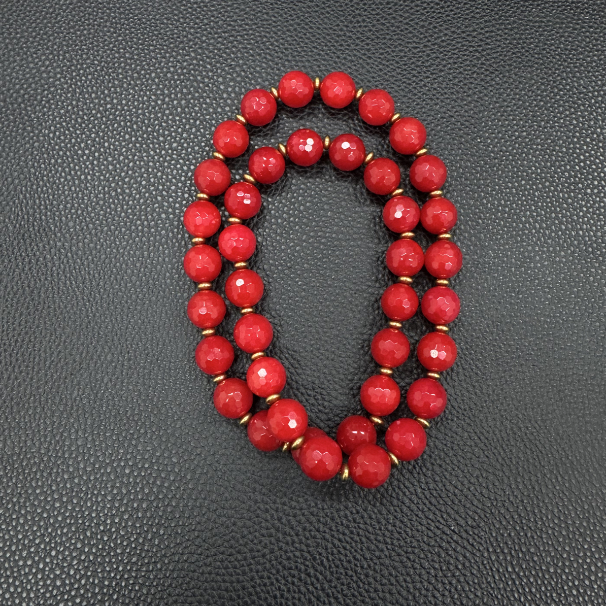 项链 精品红14切面项链（多样性拍一发一）