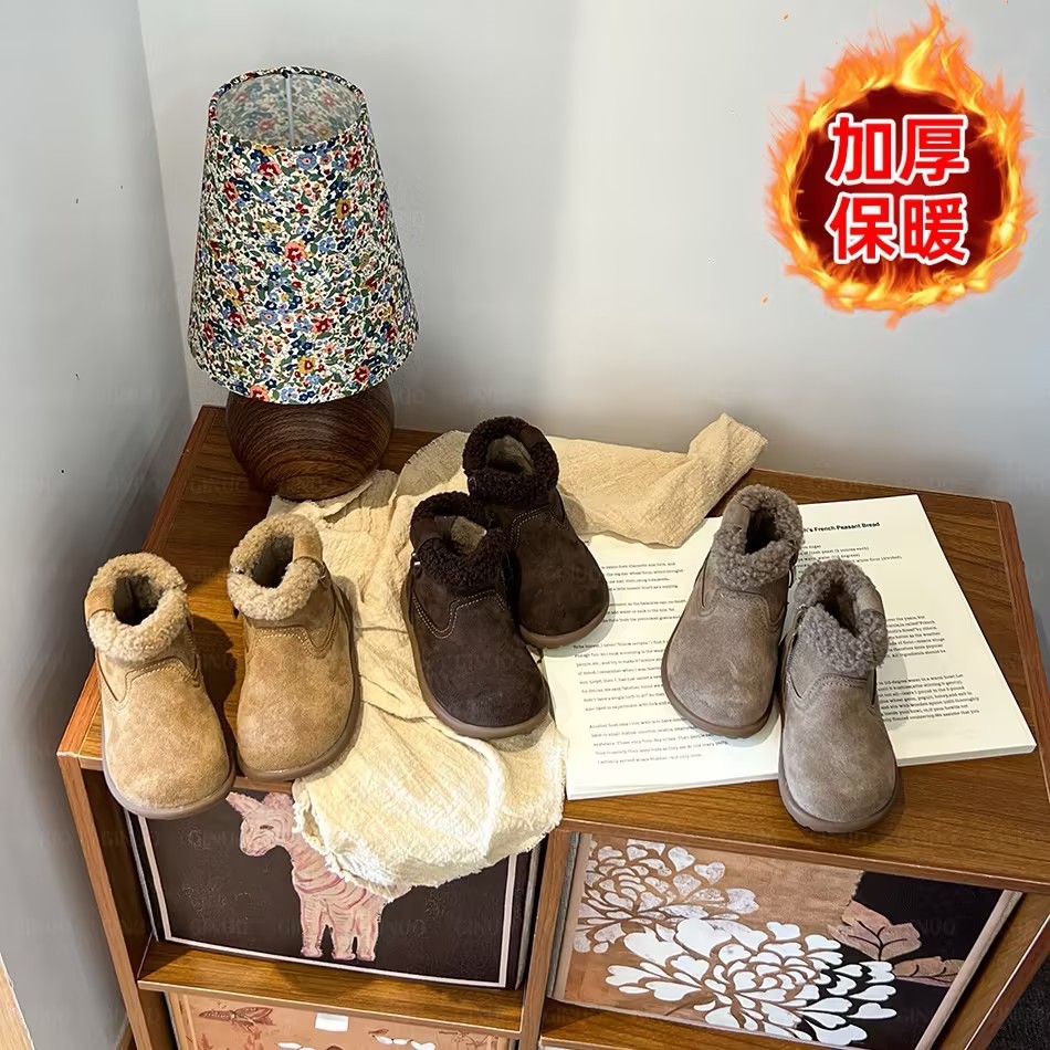 Gina宝宝棉鞋冬季新款婴儿鞋子加绒小童学步鞋儿童棉靴子0958