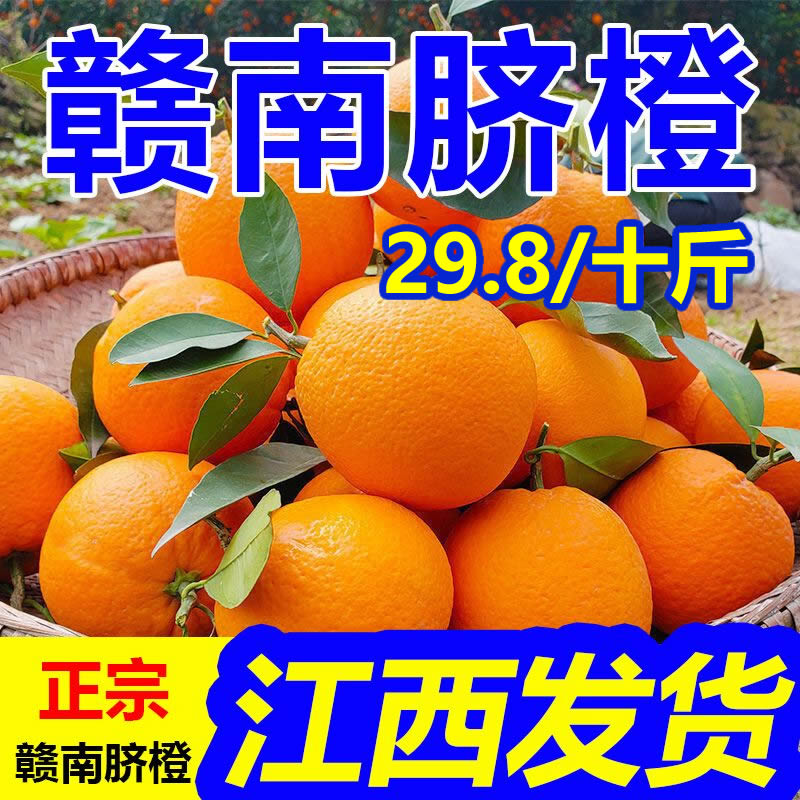 赣南脐橙正宗江西新鲜橙子当季新鲜孕妇水果整箱手剥甜橙5/10斤