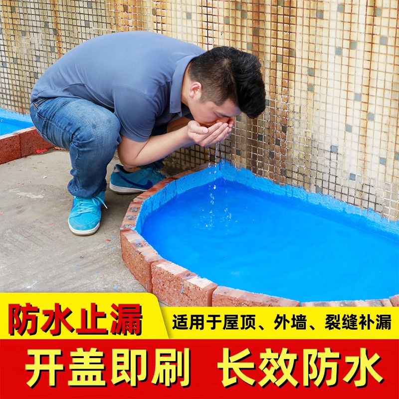 聚氨酯防水涂料防水补漏王屋顶房顶厨卫裂缝渗水漏水补漏防水胶