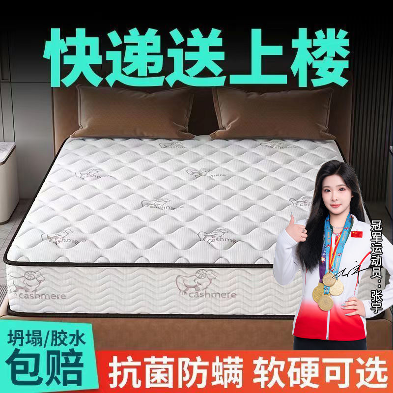 软硬两用弹簧床垫硬垫偏硬软垫环保加厚出租房家用20CM床垫推荐