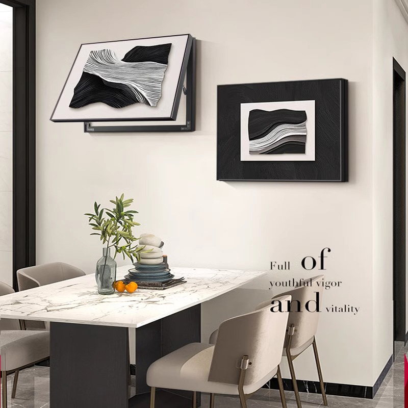 现代简约电表箱装饰画抽象高级感配电箱弱电箱电闸盒遮挡挂画盖板