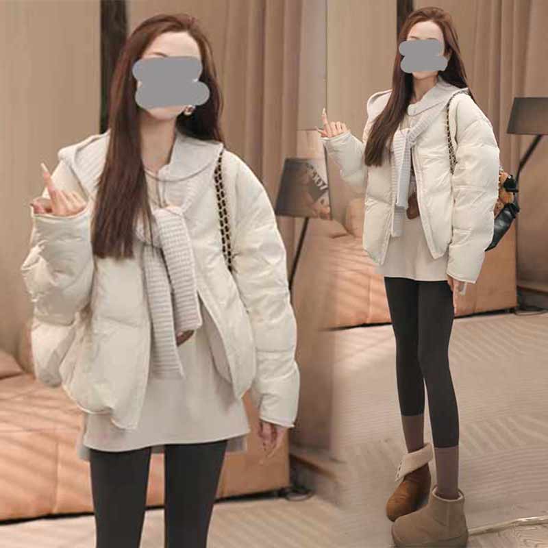 【送帽子呀】2025时尚百搭短款棉服韩系简约冬装新款小个子外套棉衣